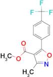 3-Methyl-5-(4-trifluoromethyl-phenyl)-isoxazole-4-carboxylic acid methyl ester