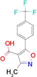 3-Methyl-5-[4-(trifluoromethyl)phenyl]isoxazole-4-carboxylic acid