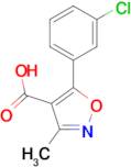 5-(3-Chlorophenyl)-3-methylisoxazole-4-carboxylic acid