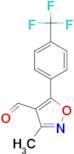 3-Methyl-5-[4-(trifluoromethyl)phenyl]isoxazole-4-carboxaldehyde