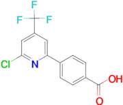 4-[6-Chloro-4-(trifluoromethyl)pyridin-2-yl]benzoic acid