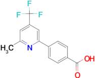 4-[6-Methyl-4-(trifluoromethyl)pyridin-2-yl]benzoic acid