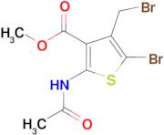 2-Acetylamino-5-bromo-4-bromomethyl-thiophene-3-carboxylic acid methyl ester