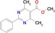 4,6-Dimethyl-2-phenyl-pyrimidine-5-carboxylic acid methyl ester