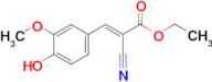 (E)-2-Cyano-3-(4-hydroxy-3-methoxy-phenyl)-acrylic acid ethyl ester