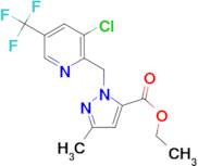 1-(3-Chloro-5-trifluoromethyl-pyridin-2-ylmethyl)-3-methyl-1H-pyrazole-5-carboxylic acid ethyl ester