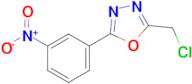 2-Chloromethyl-5-(3-nitro-phenyl)-[1,3,4]oxadiazole