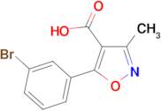 5-(3-Bromophenyl)-3-methylisoxazole-4-carboxylic acid