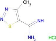 4-Methyl-[1,2,3]thiadiazole-5-carboxamidine; hydrochloride