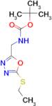 (5-Ethylsulfanyl-[1,3,4]oxadiazol-2-ylmethyl)-carbamic acid tert-butyl ester