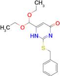 2-Benzylsulfanyl-6-diethoxymethyl-pyrimidin-4-ol