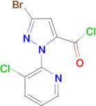 3-Bromo-1-(3-chloropyridin-2-yl)-1H-pyrazole-5-carbonyl chloride