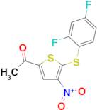 1-[5-(2,4-Difluoro-phenylsulfanyl)-4-nitro-thiophen-2-yl]-ethanone