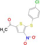 1-[5-(4-Chloro-phenylsulfanyl)-4-nitro-thiophen-2-yl]-ethanone