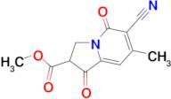 6-Cyano-1-hydroxy-7-methyl-5-oxo-3,5-dihydro-indolizine-2-carboxylic acid methyl ester