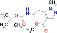 5-(2-tert-Butoxycarbonylamino-ethyl)-1-methyl-1H-pyrazole-4-carboxylic acid methyl ester