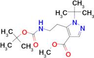 5-(2-tert-Butoxycarbonylamino-ethyl)-1-tert-butyl-1H-pyrazole-4-carboxylic acid methyl ester