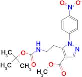 5-(2-tert-Butoxycarbonylamino-ethyl)-1-(4-nitro-phenyl)-1H-pyrazole-4-carboxylic acid methyl ester