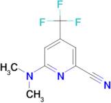 6-Dimethylamino-4-trifluoromethyl-pyridine-2-carbonitrile
