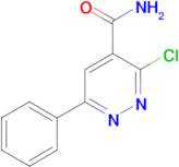 3-Chloro-6-phenyl-pyridazine-4-carboxylic acid amide