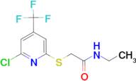 2-(6-Chloro-4-trifluoromethyl-pyridin-2-ylsulfanyl)-N-ethyl-acetamide