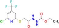 N'-[2-(6-Chloro-4-trifluoromethyl-pyridin-2-ylsulfanyl)-acetyl]-hydrazinecarboxylic acid ethyl est…