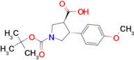 (3S,4R)-1-(tert-Butoxycarbonyl)-4-(4-methoxyphenyl)pyrrolidine-3-carboxylic acid