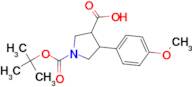 1-(tert-Butoxycarbonyl)-4-(4-methoxyphenyl)pyrrolidine-3-carboxylic acid