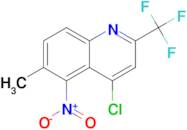 4-Chloro-6-methyl-5-nitro-2-(trifluoromethyl)quinoline