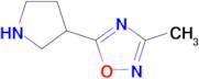 3-Methyl-5-(pyrrolidin-3-yl)-1,2,4-oxadiazole