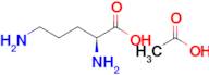 (S)-2,5-Diaminopentanoic acid compound with acetic acid (1:1)