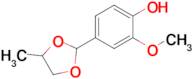 2-Methoxy-4-(4-methyl-1,3-dioxolan-2-yl)phenol