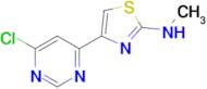 4-(6-Chloropyrimidin-4-yl)-N-methylthiazol-2-amine