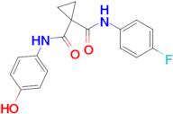N-(4-Fluorophenyl)-N'-(4-hydroxyphenyl)cyclopropane-1,1-dicarboxamide