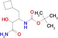 tert-Butyl (4-amino-1-cyclobutyl-3-hydroxy-4-oxobutan-2-yl)carbamate