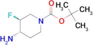 (3S,4S)-tert-Butyl 4-amino-3-fluoropiperidine-1-carboxylate