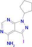 1-Cyclopentyl-3-iodo-1H-pyrazolo[3,4-d]pyrimidin-4-amine