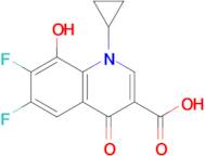 1-Cyclopropyl-6,7-difluoro-8-hydroxy-4-oxo-1,4-dihydroquinoline-3-carboxylic acid