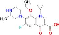 1-Cyclopropyl-8-ethoxy-6-fluoro-7-(3-methylpiperazin-1-yl)-4-oxo-1,4-dihydroquinoline-3-carboxyl...