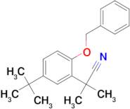 2-(2-(Benzyloxy)-5-(tert-butyl)phenyl)-2-methylpropanenitrile