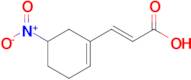 (E)-3-(5-Nitrocyclohex-1-en-1-yl)acrylic acid