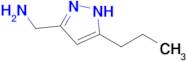 (5-Propyl-1H-pyrazol-3-yl)methanamine