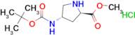 Methyl (2R,4S)-4-Boc-aminopyrrolidine-2-carboxylate hydrochloride