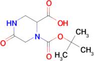 1-(tert-Butoxycarbonyl)-5-oxopiperazine-2-carboxylic acid