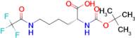 (R)-2-((tert-Butoxycarbonyl)amino)-6-(2,2,2-trifluoroacetamido)hexanoic acid