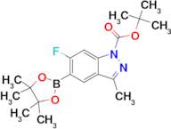 Tert-Butyl 6-fluoro-3-methyl-5-(4,4,5,5-tetramethyl-1,3,2-dioxaborolan-2-yl)-1H-indazole-1-carbo...