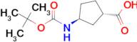 (1S,3S)-3-((tert-Butoxycarbonyl)amino)cyclopentanecarboxylic acid