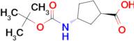 (1R,3R)-3-((tert-Butoxycarbonyl)amino)cyclopentanecarboxylic acid