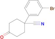 1-(3-Bromophenyl)-4-oxocyclohexanecarbonitrile