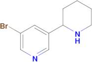 3-Bromo-5-(piperidin-2-yl)pyridine